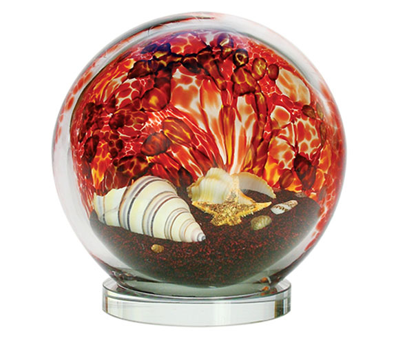 Volcano Sand Globe by Glass Eye Studio
